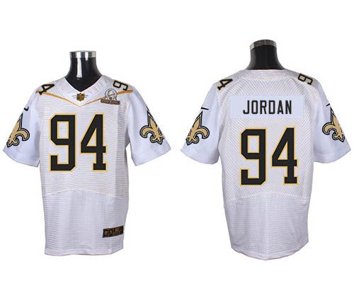 Nike Saints #94 Cameron Jordan White 2016 Pro Bowl Men's Stitched NFL Elite Jersey